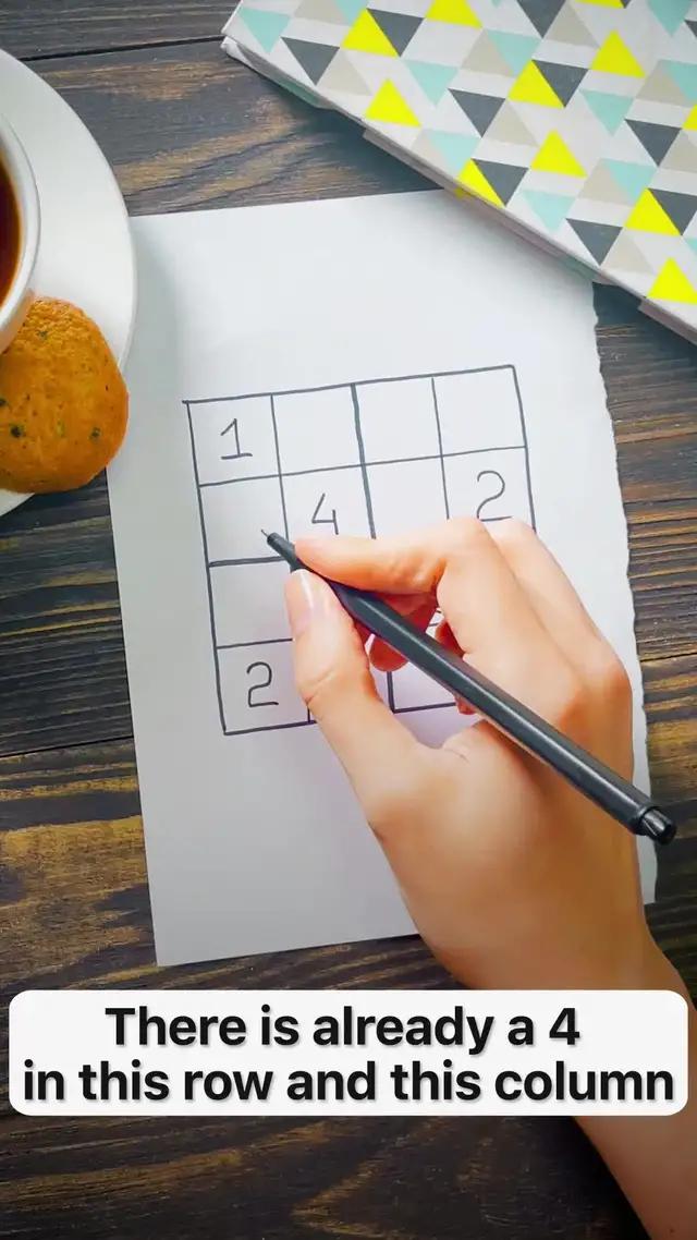 Practice problem solving skills with SUDOKU