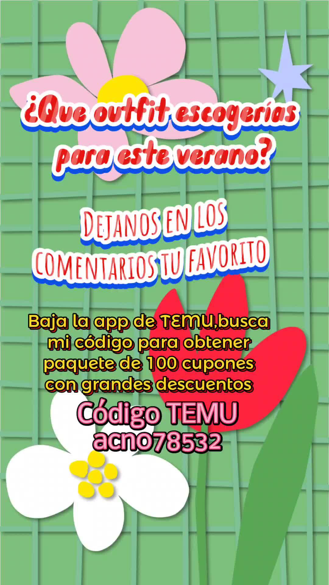 Este verano no te quedes sin tu outfit,aquí te tengo unas ideas y estilos, recuerda q estás prendas las encuentra en TEMU,bajando la app y buscando mi código acn078532 para obtener paquete de 100 cupones con grandes descuentos #temu #temuoutfits #viraltiktok #viral #fyp #foryoupage #pickaoutfit #pickaoutfit #springfashion #summerfashion #outfitideas