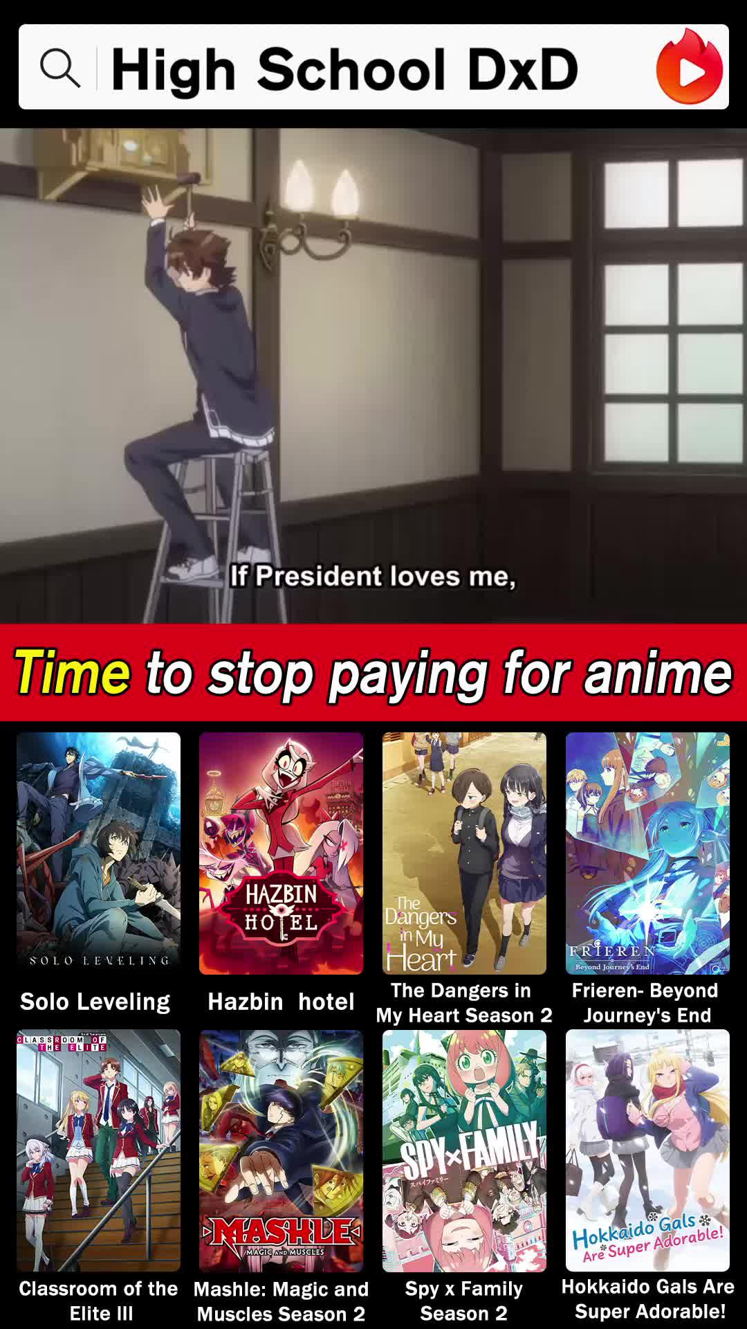 Download to watch the Hot-blooded anime