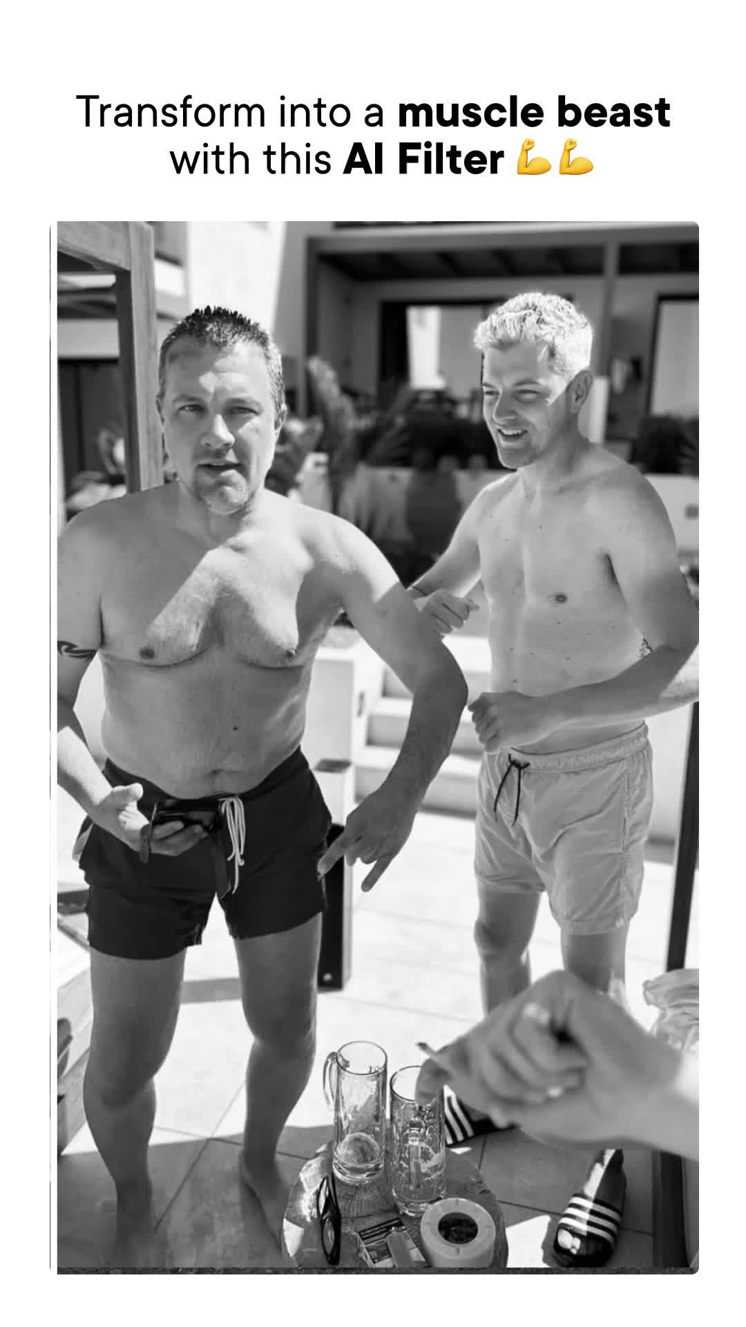 Boost your muscles with AI effect