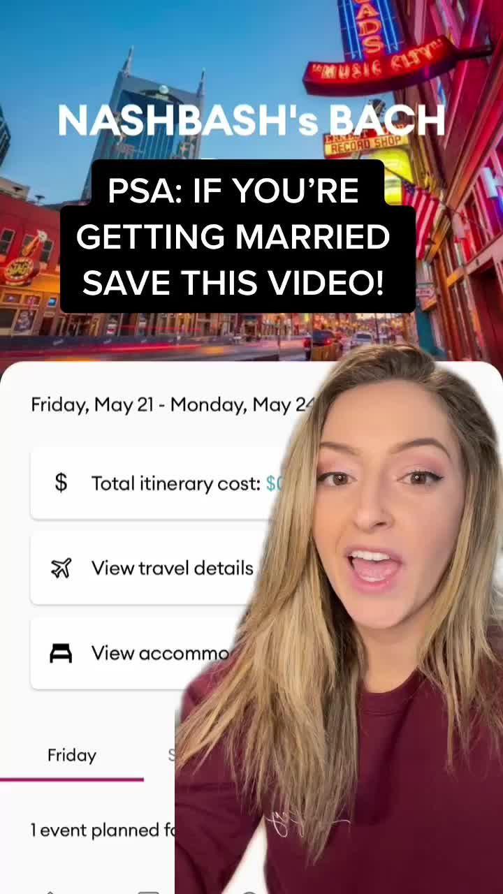 If you’re getting married - JUST SAVE THIS VIDEO!! #bacheloretteparty #bacheloretteweekend #bacheloretteideas #bachelorette2021 #engaged2021
