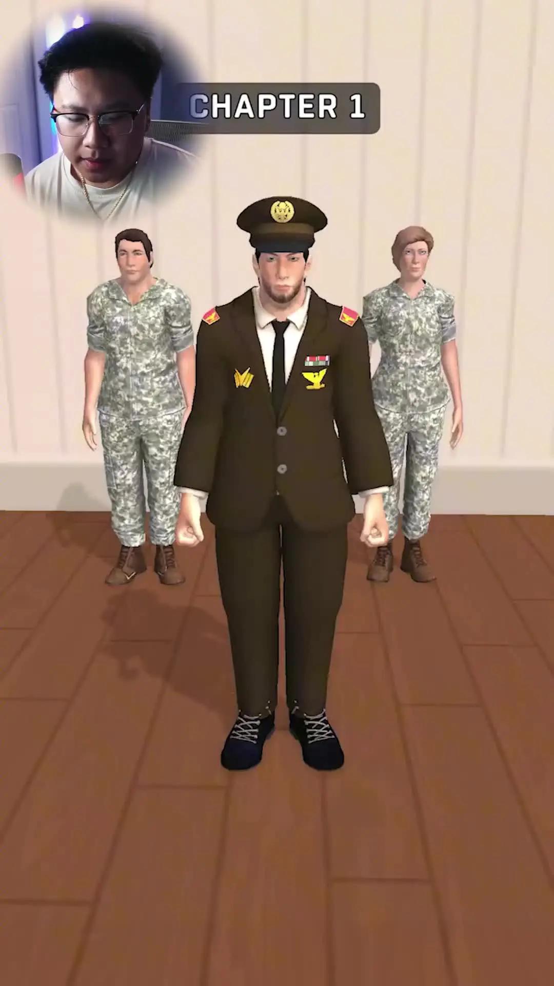 Army commander at battle front