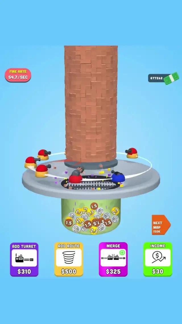 Place your turrets and destroy the tower!