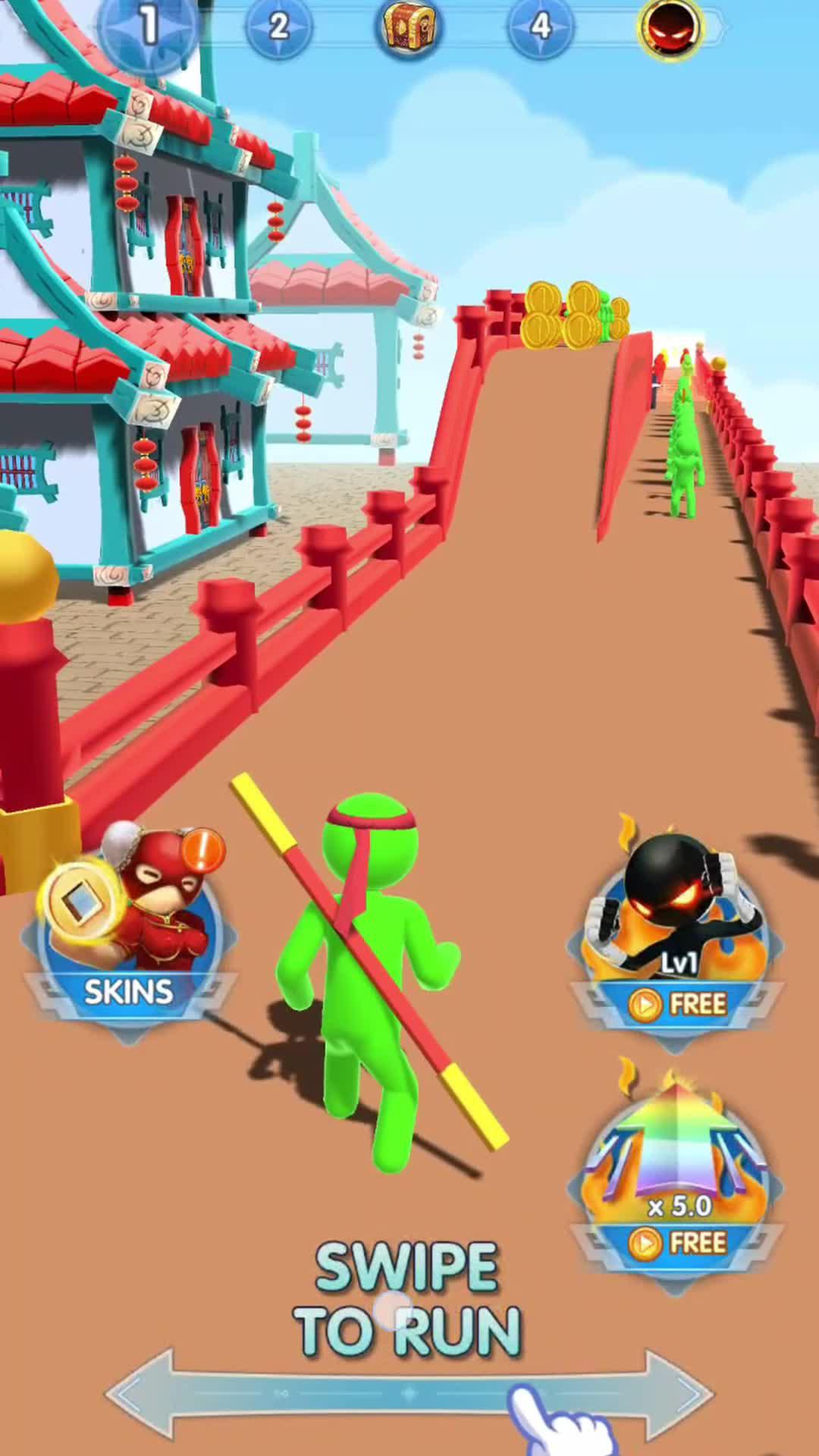 A popular parkour game