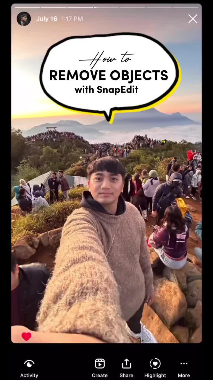 Remove unwanted object in your photo