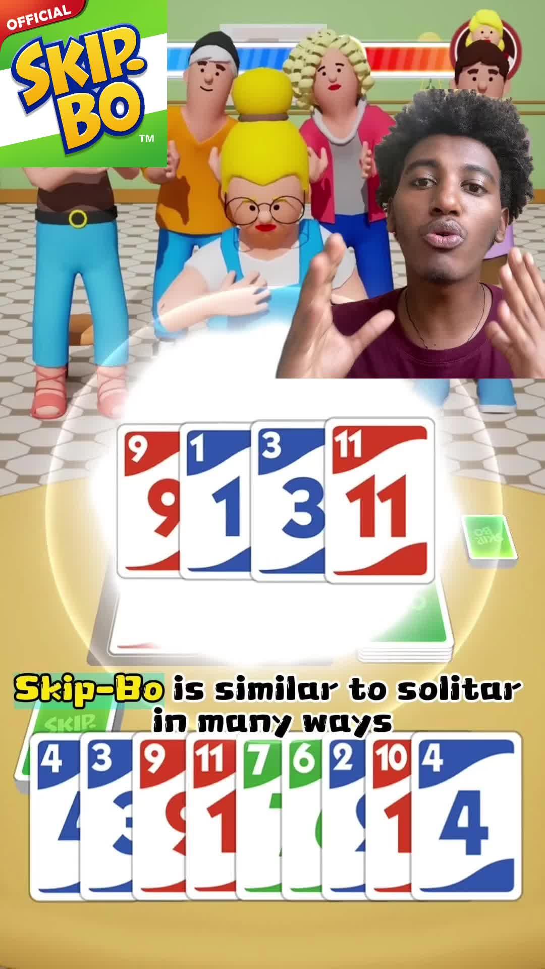 SKIPBO - CLASSIC SOLITAIRE GAME