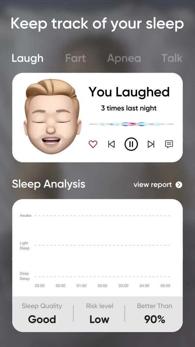 Get a good night‘s sleep and learn your patterns with Sleep Tracker.