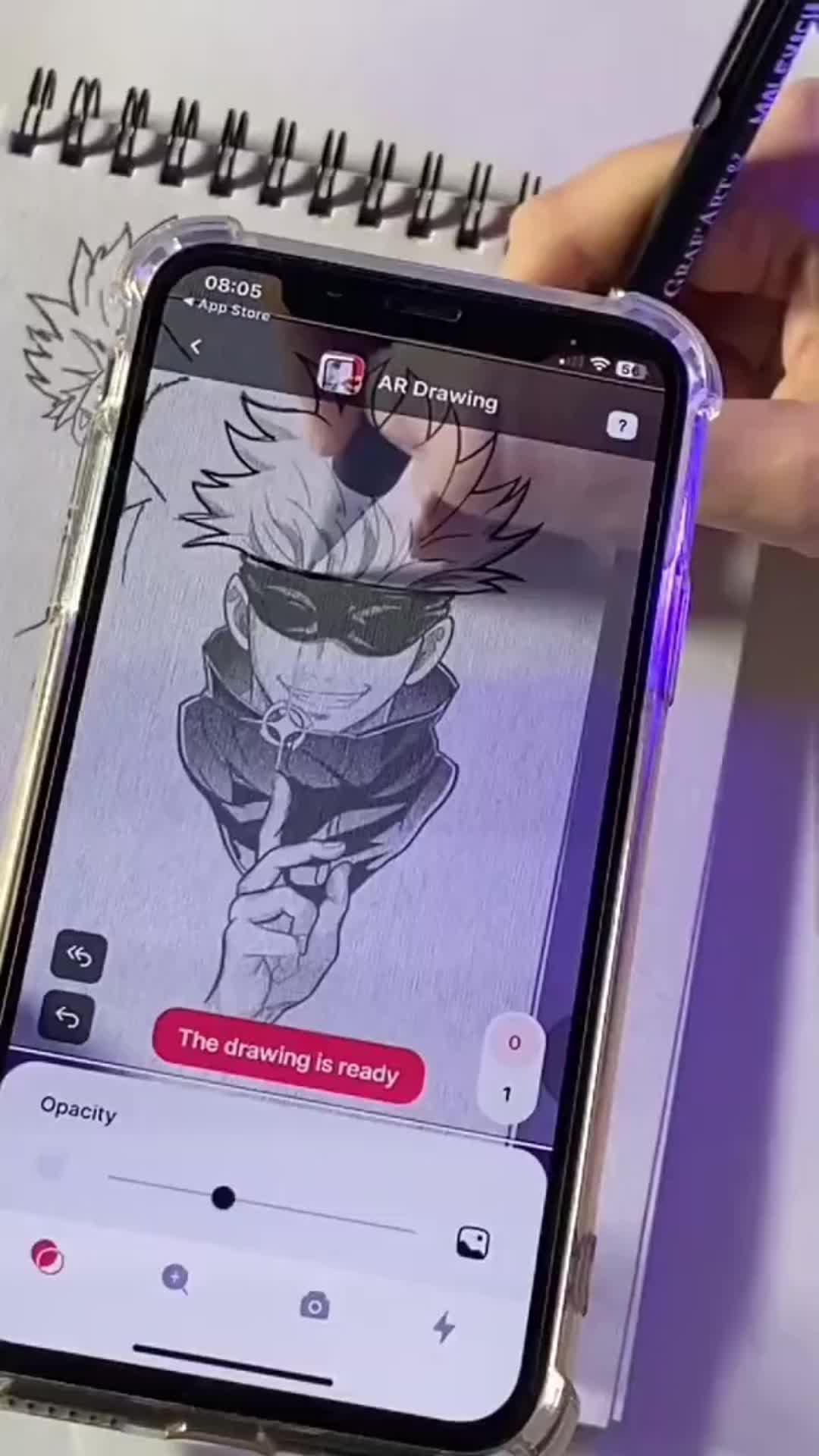 Use your phone camera to draw