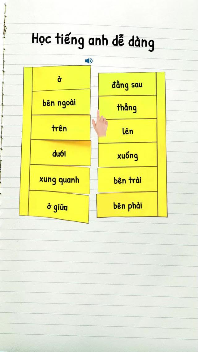 Vui chơi và học tiếng anh.