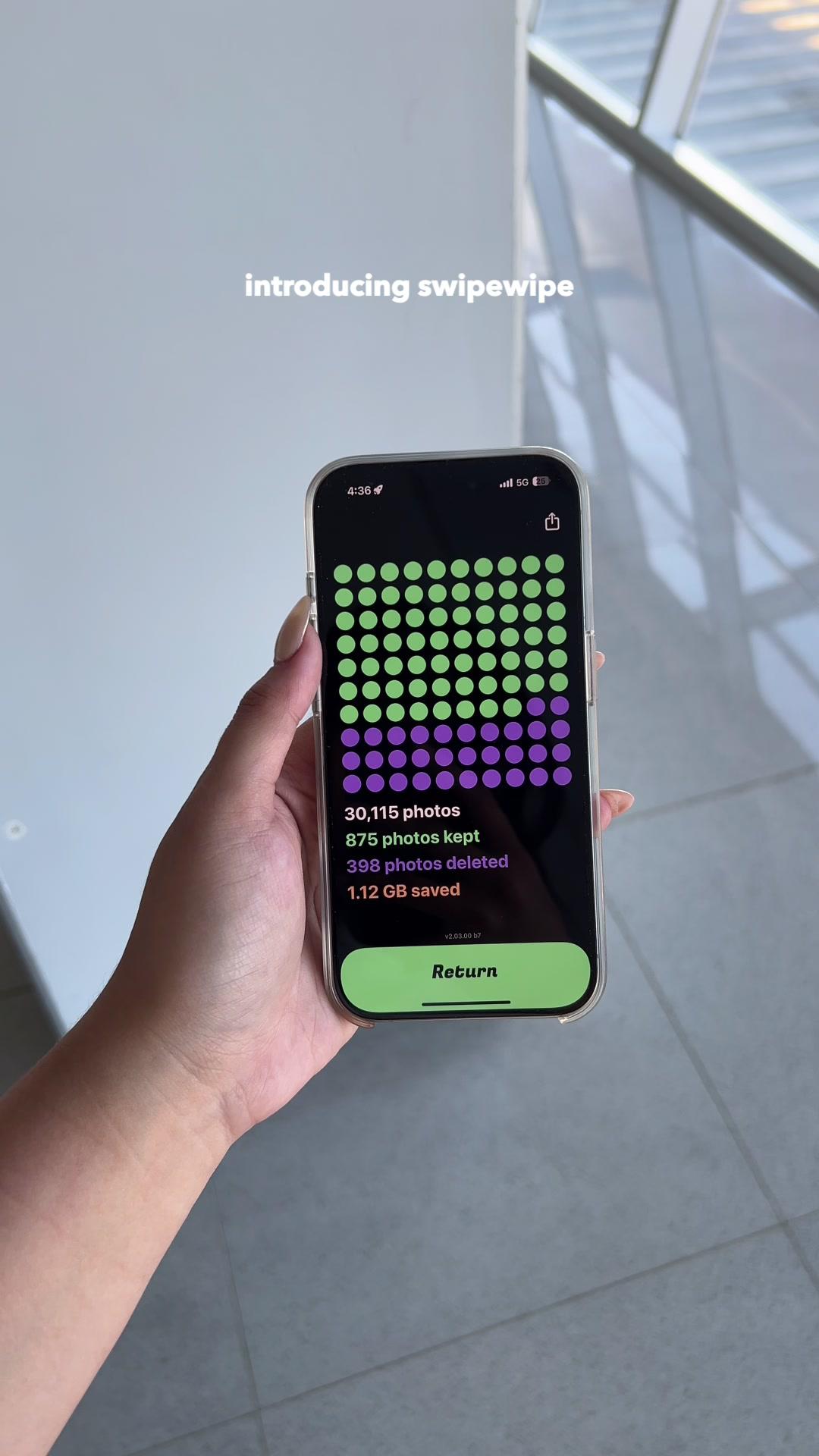 finally a fun and pleasant way to clean my camera roll! download the app in my bio 🫶🏻#swipewipe #cameraroll #clean #techtok #app #newapp #recommendations