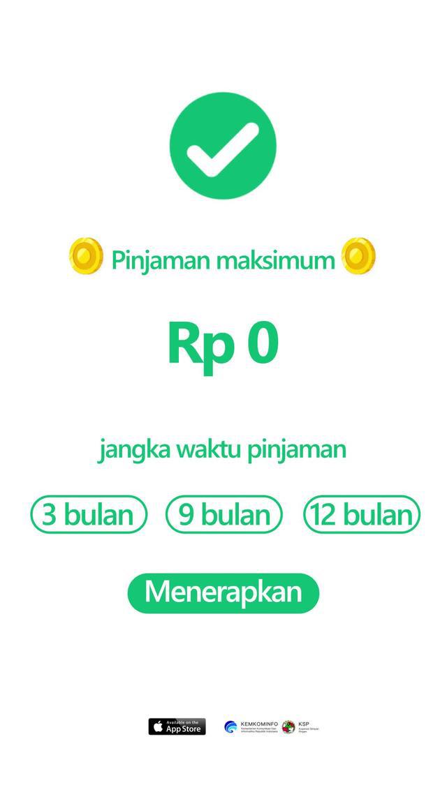Dapat dipinjam hingga Rp5.000.000!Dengan bunga harian serendah 0,5%