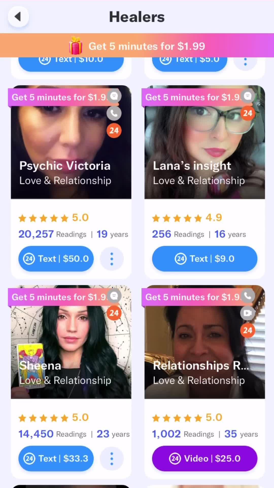 Get your 5 mins free reading now!