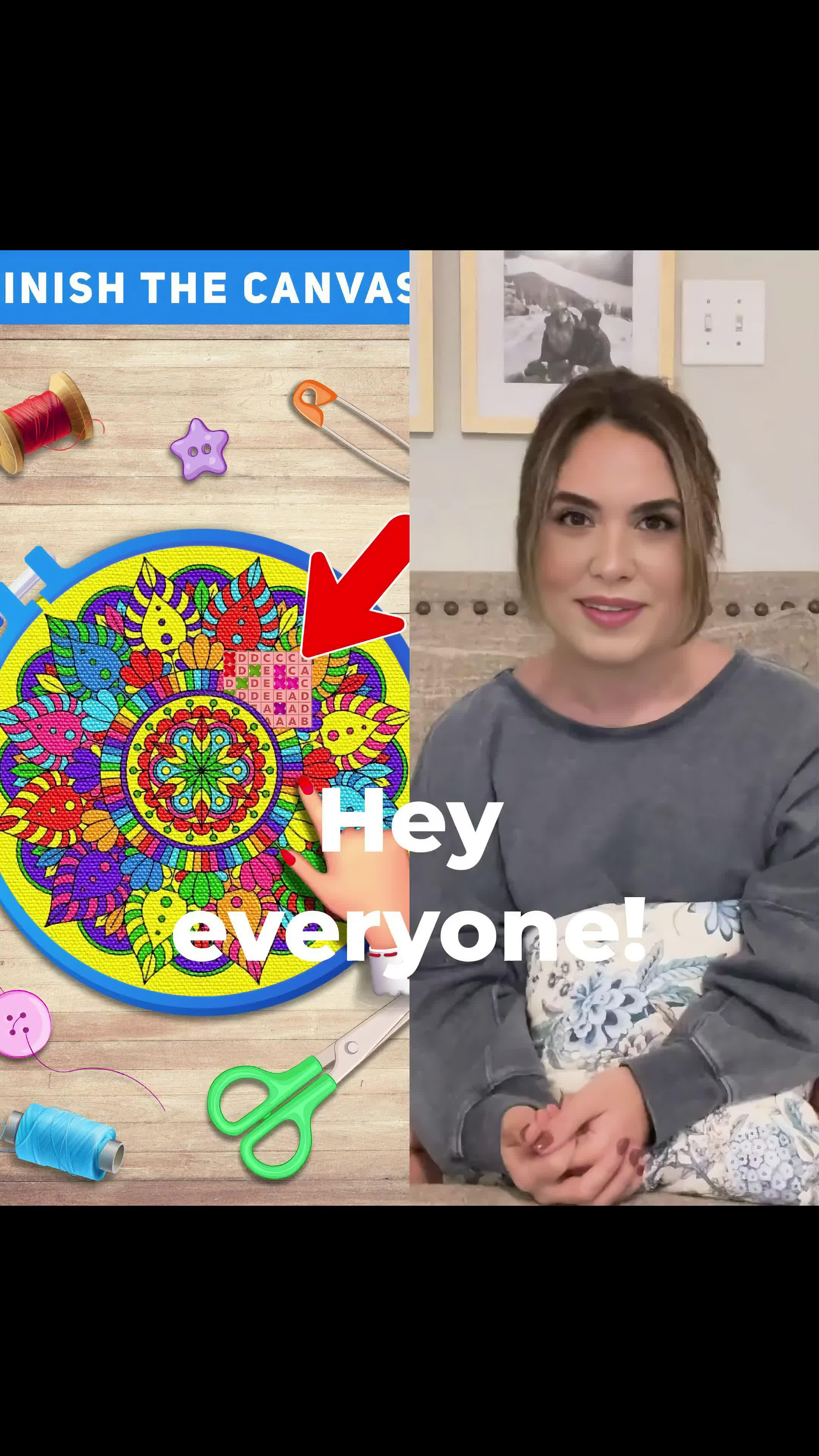 Create art with cross-stitch