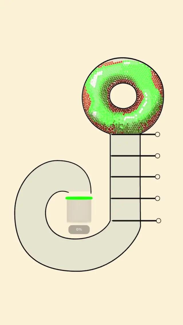 Release the pin to drop balls.