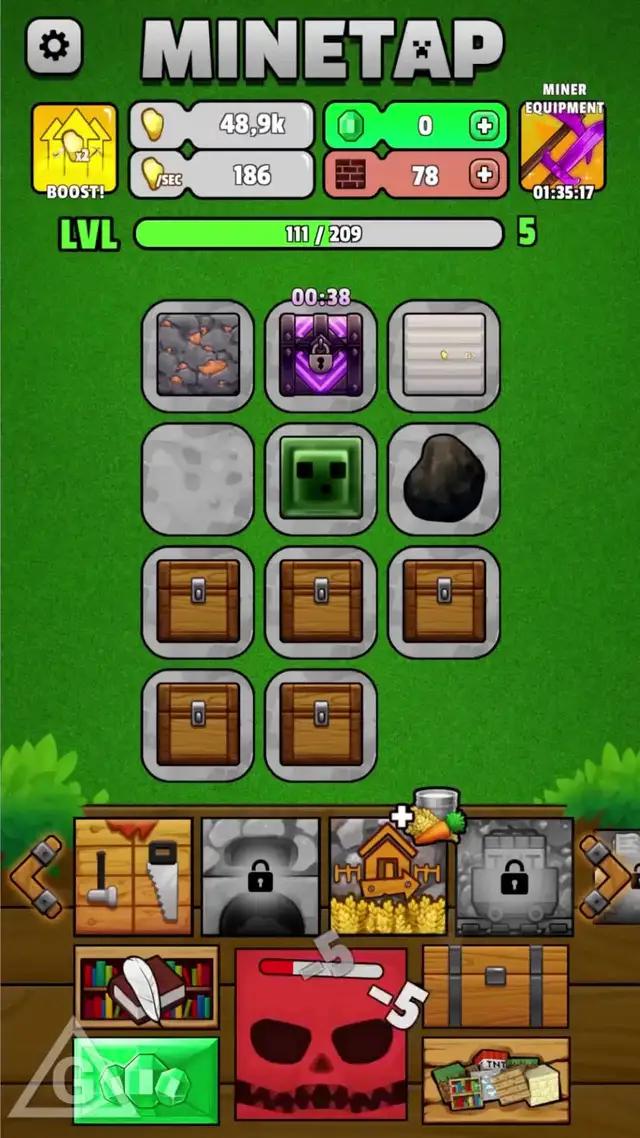 Click, tap & rock in MineTap!