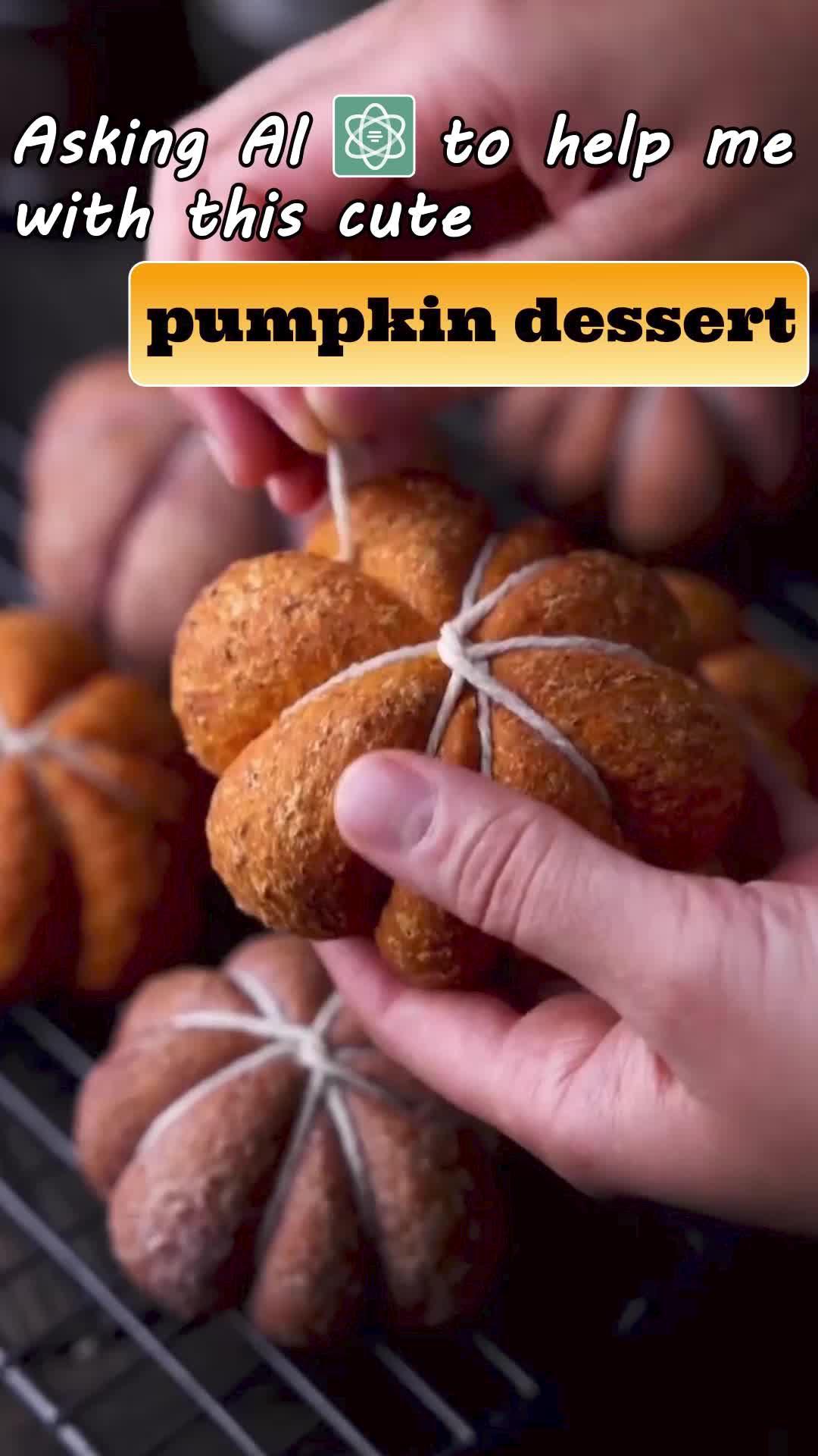 Whipping Up Cute Pumpkin Desserts with the Aid of AI Smith!🥳🎅🏻🎄 #aismith #chatsmith #thanksgiving #learnontiktok #tiktokshopblackfriday