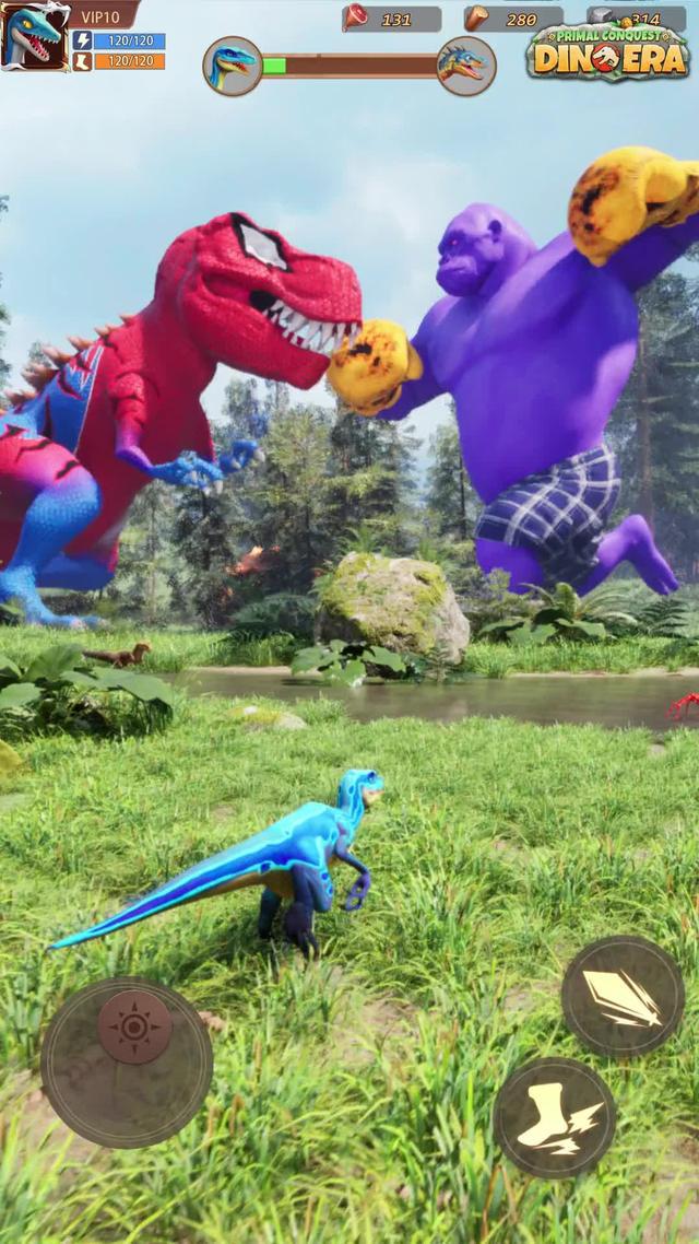 Build your empire of dinosaurs.