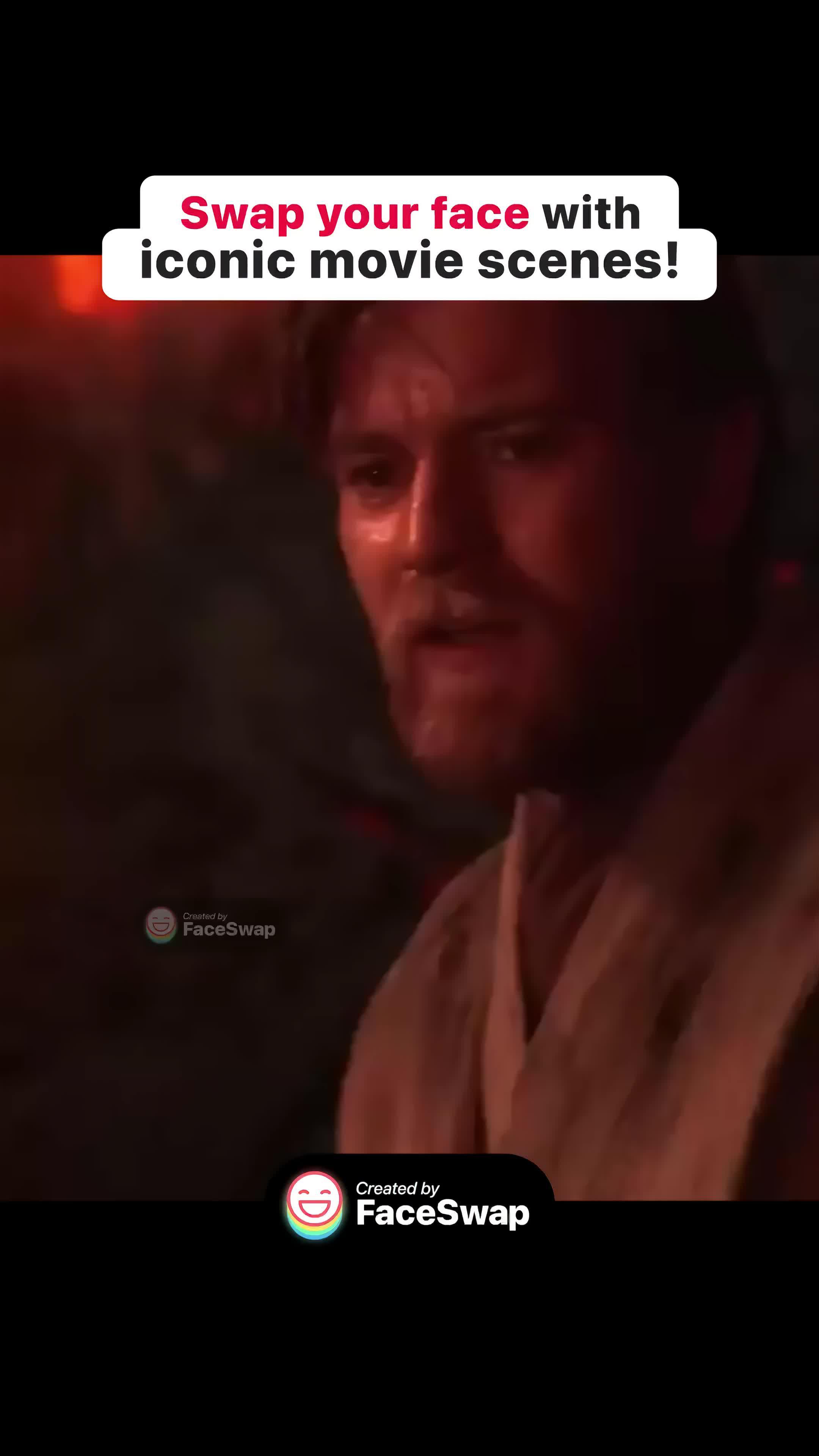 Swap your face with iconic movie scenes!