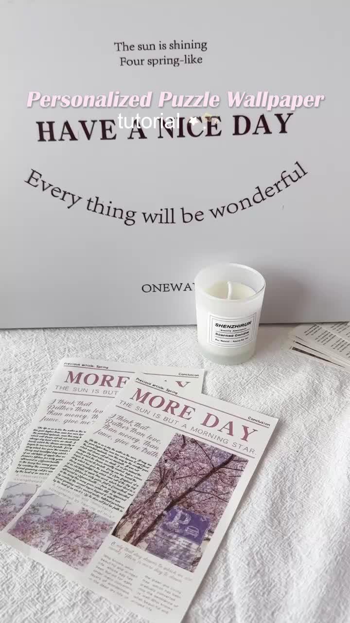 What a magical diy wallpaper it is! just give a try