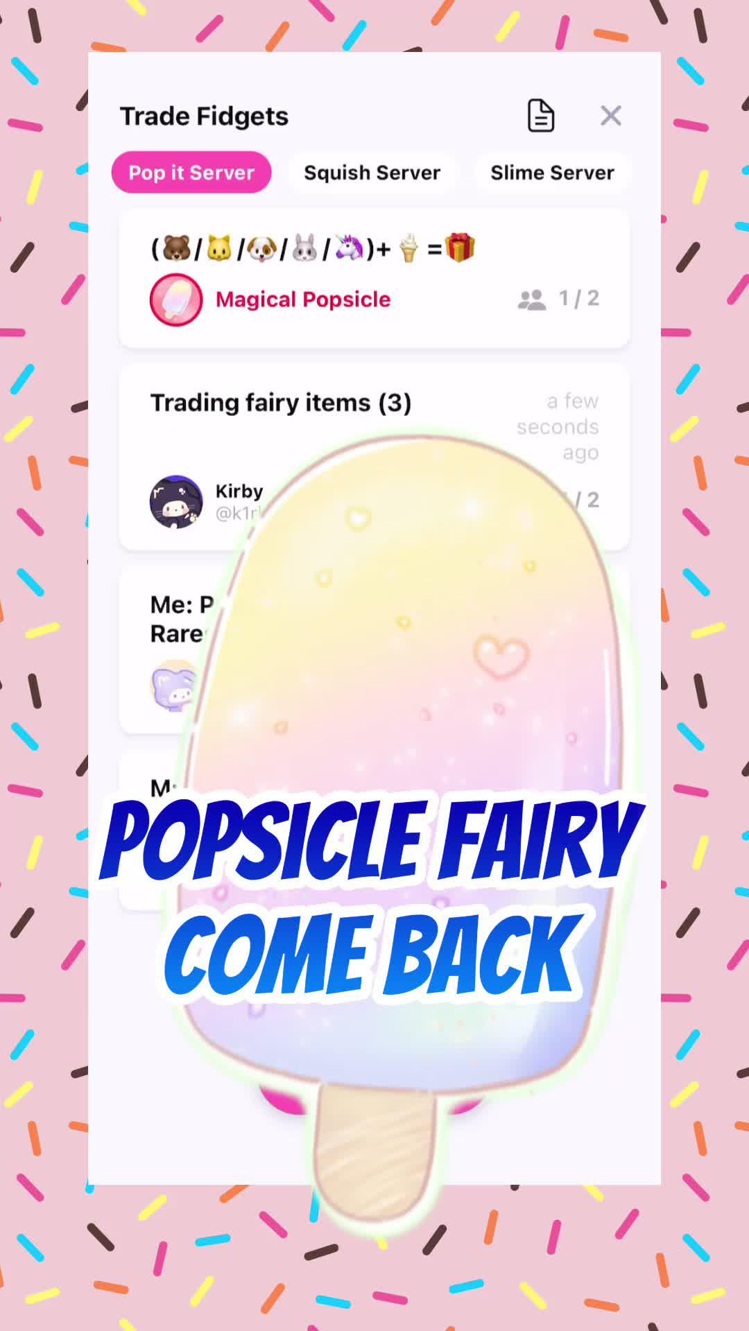 Finally #popsicle #fairy #FidgetTown #summervibes