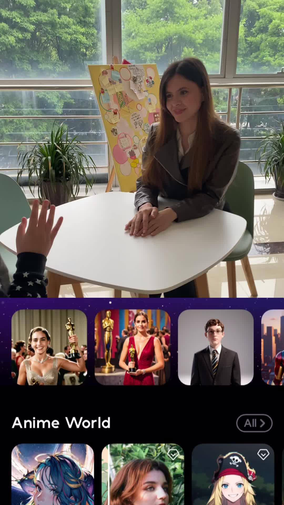 Turn into an anime character with your photo.