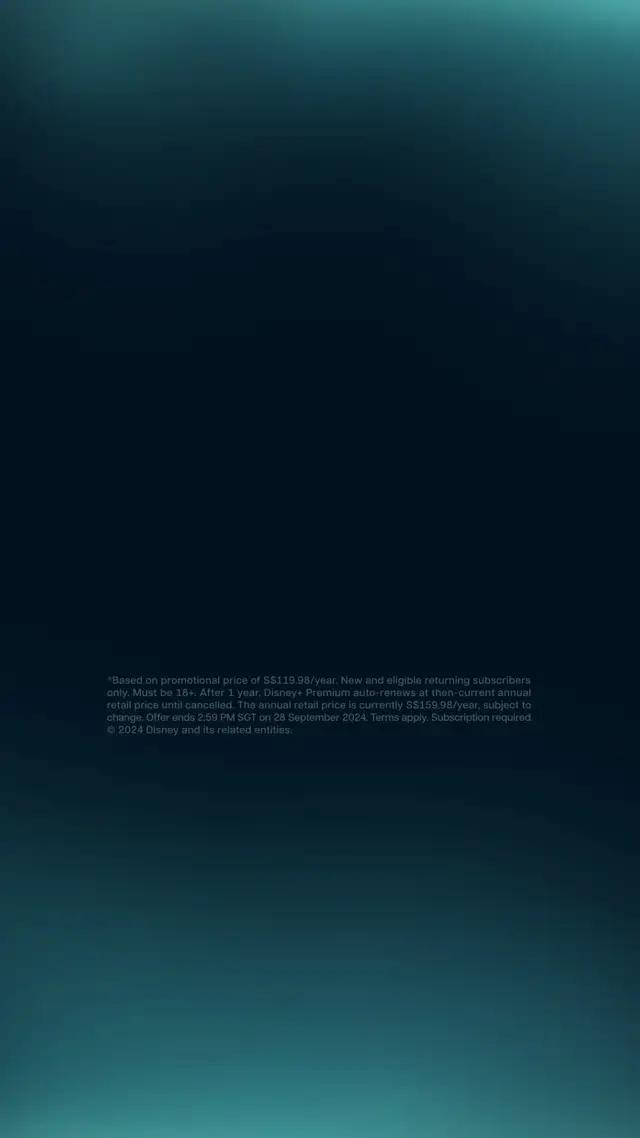 Grab this deal before the credits roll. Get 1 year of Disney+ Premium for only S$119.98*. T&C apply.