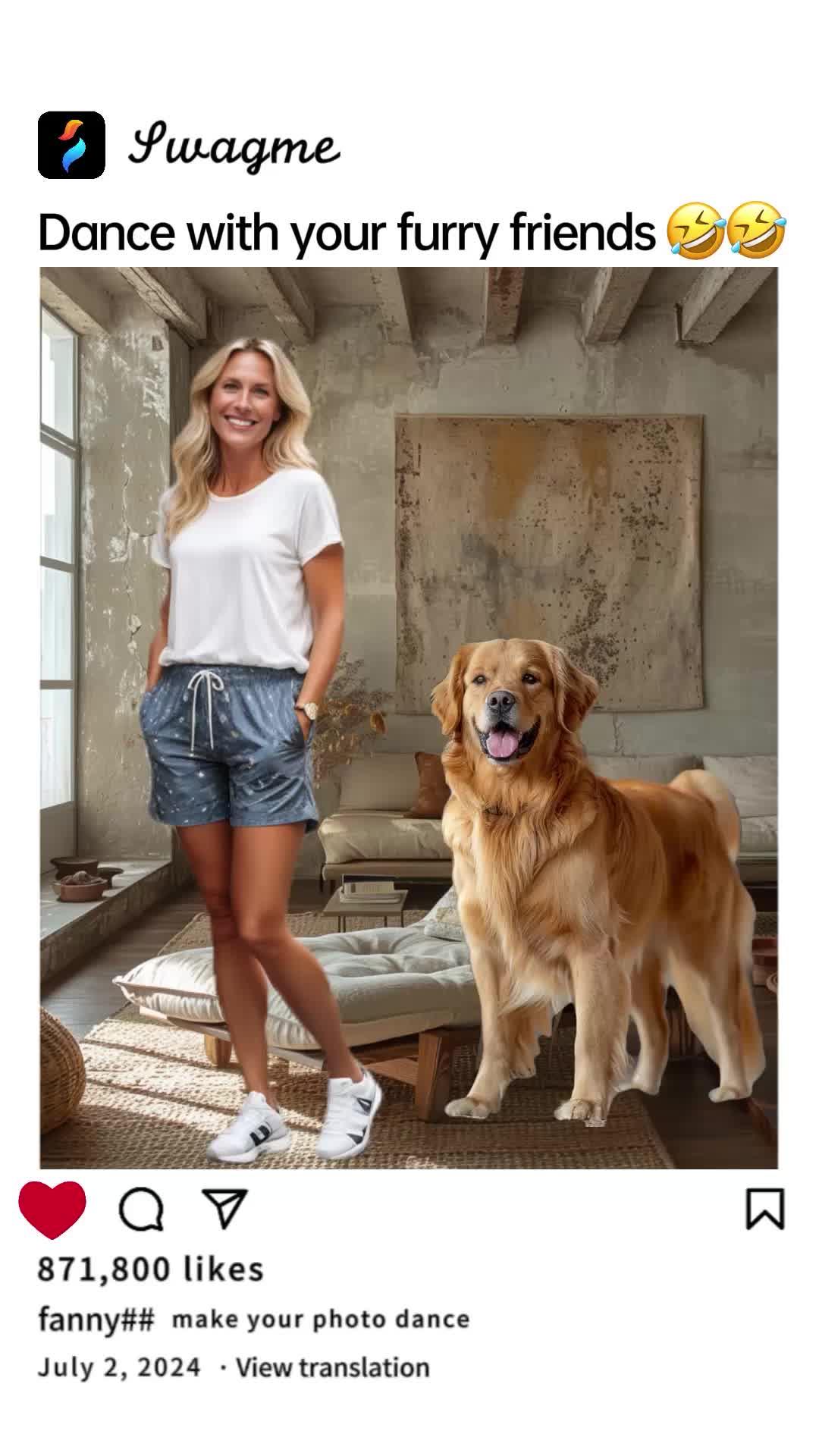 Watch your favorite pictures come to life with this amazing AI photo dance app!