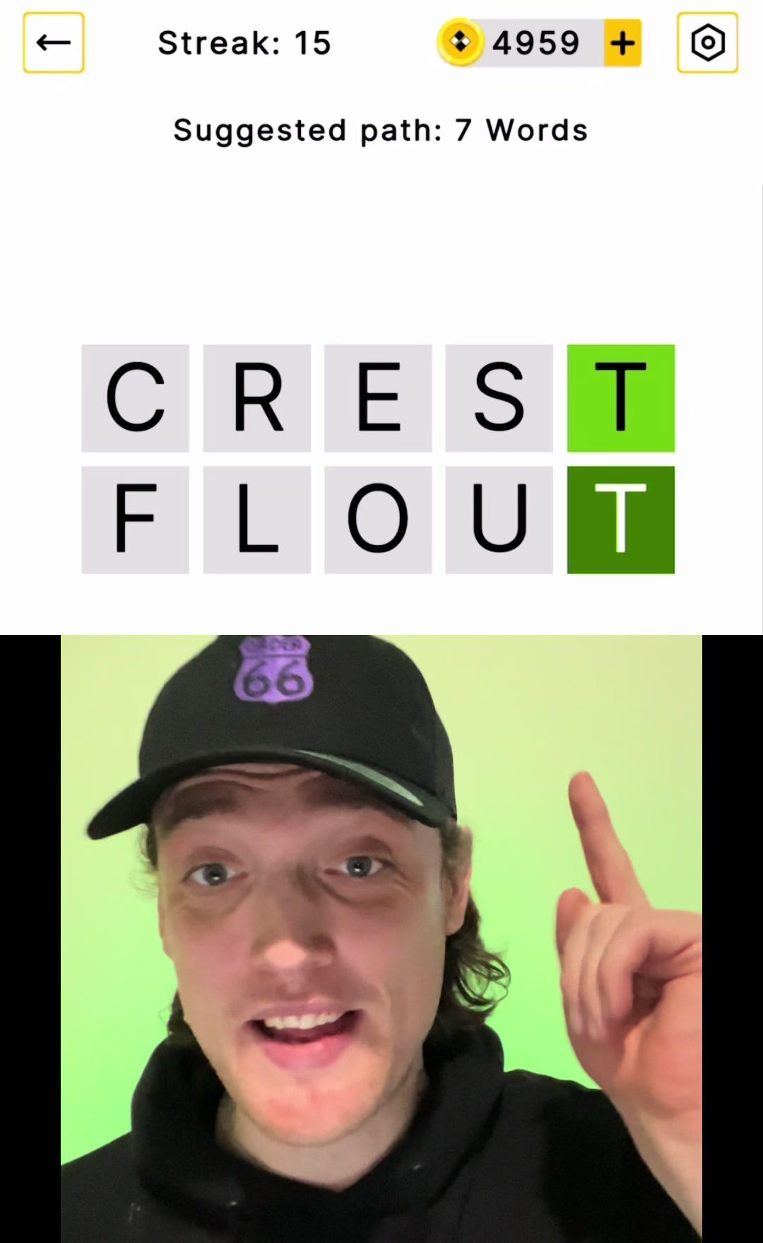 Can you get from one word to the other by only moving 1 letter at a time? #wordgames #gaming #puzzle #fyp #game #everydaypuzzles #tangle #tanglegame