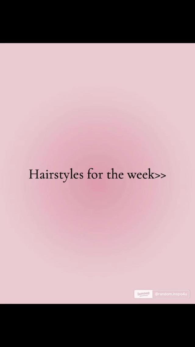Hairstyles for a week 🌺 follow random.inspo4u on Lemon8 for more! share and get connected with your community!  #lemon8us #lemon8 #hair #hairstyles #week #weekofhairstyles #fyp