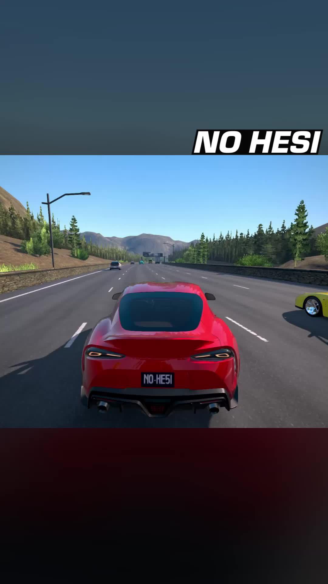 Swerve through traffic in highway battles with other racers.