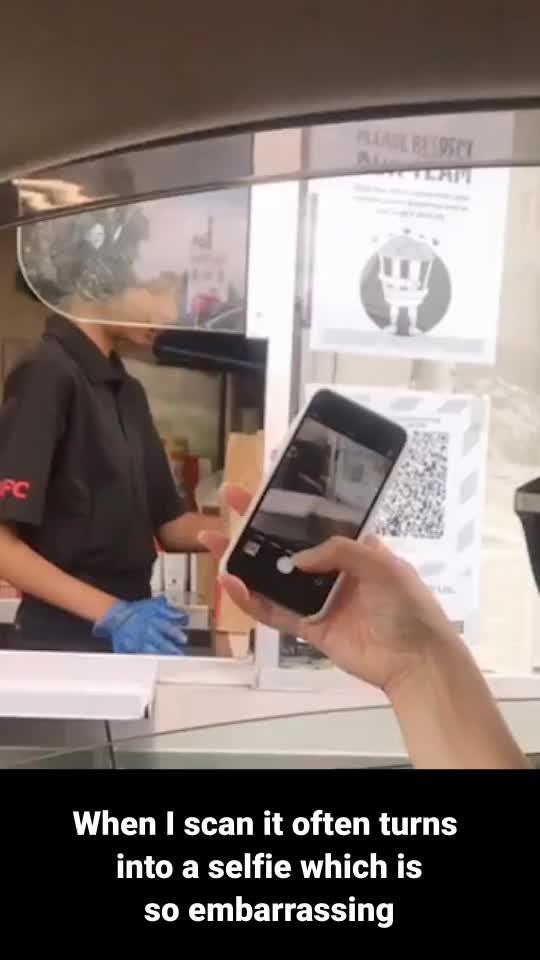 Just one click to scan QR code